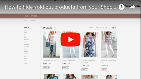 Hide sold out products from Shopify collections