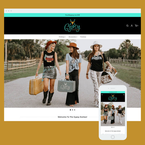 Gypsy Outlaw: Shopify store by Cooee Commerce