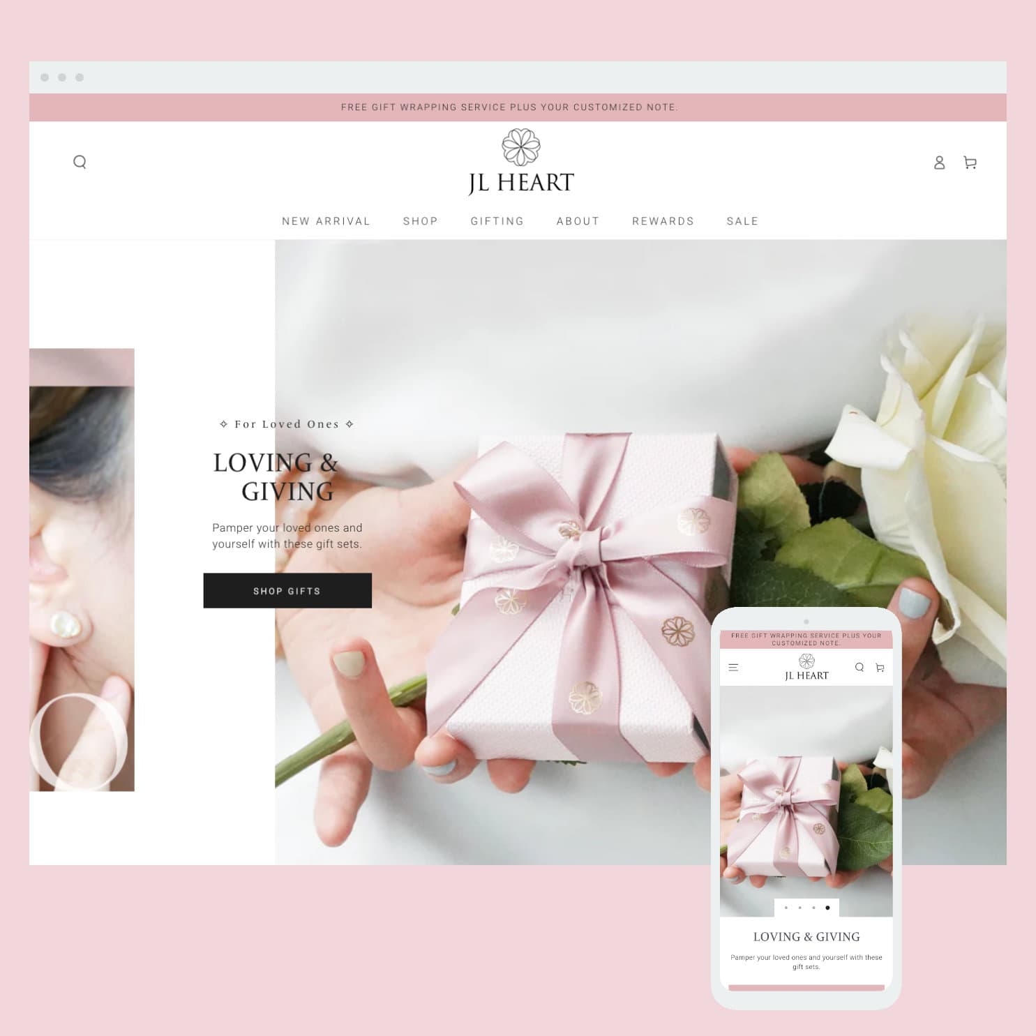 JL Heart: Shopify store by Cooee Commerce