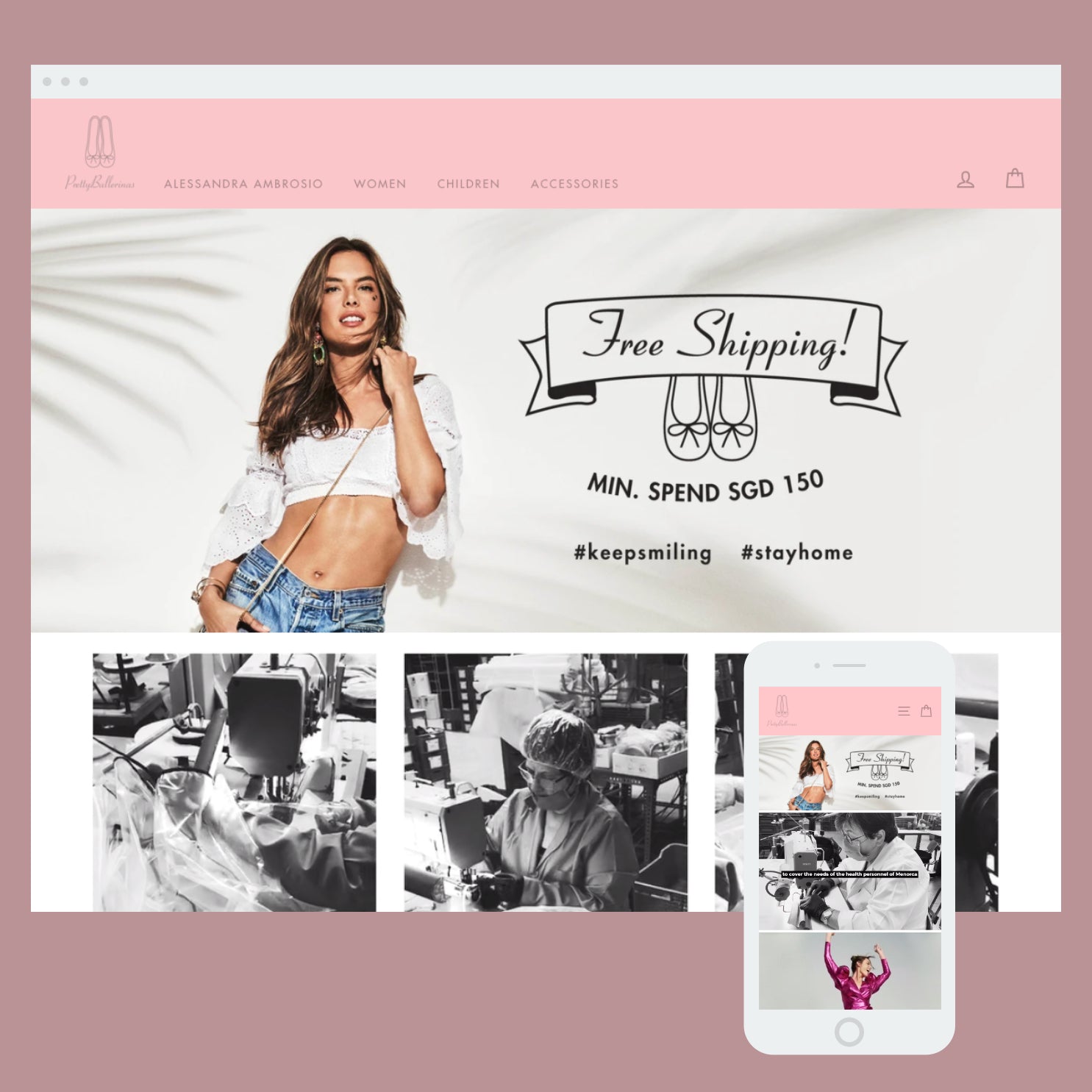 Pretty Ballerinas: Shopify store by Cooee Commerce