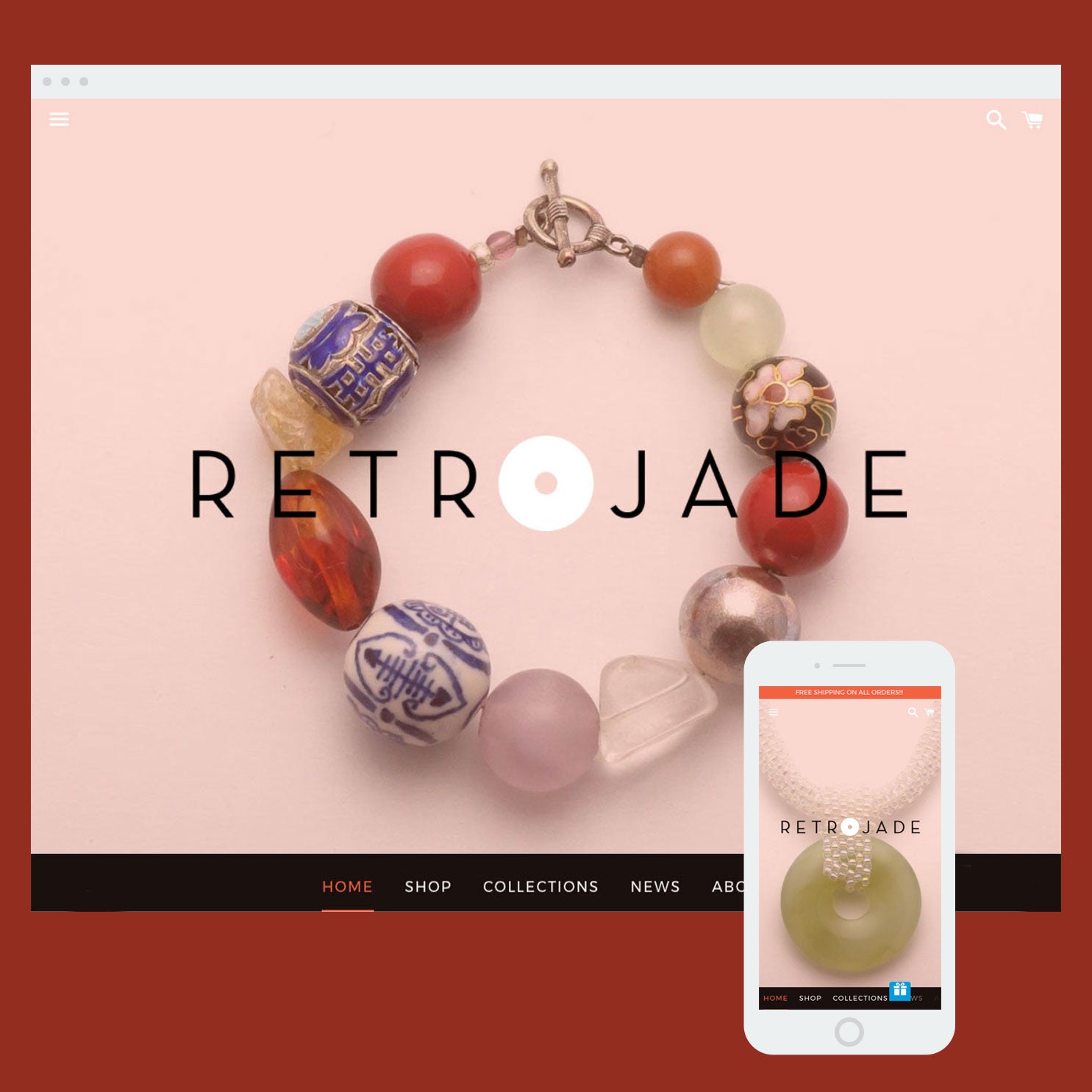 Retrojade: Shopify store by Cooee Commerce