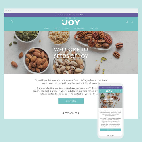 Seeds of Joy: Shopify store by Cooee Commerce